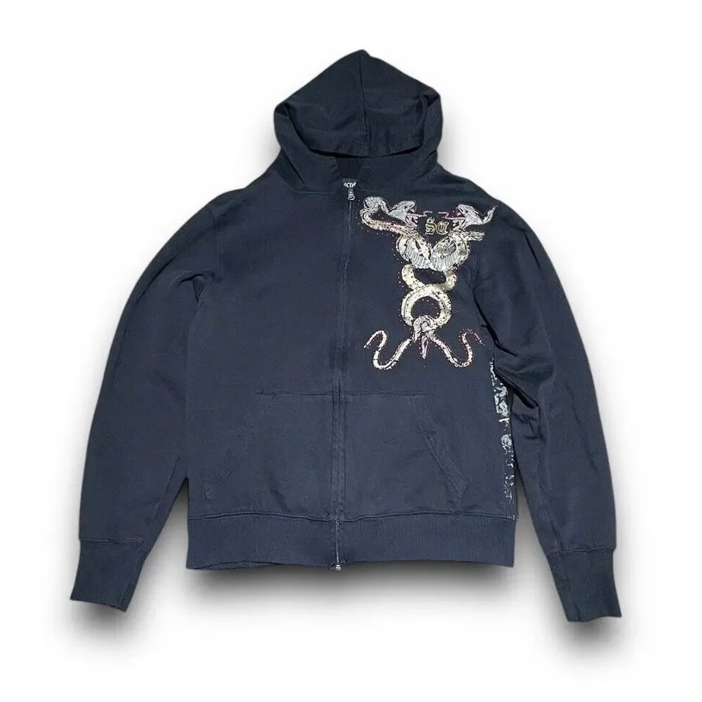 Vintage Y2K Sacred Cult Womens Hoodies Size Small‎ Rhinestones